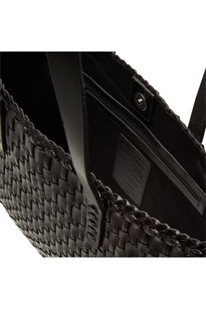 Salvage Irregular Black Tote Bag DRAGON DIFFUSION | 8171BLACK